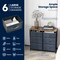 Costway 6-Drawer Dresser Organizer Closet Storage Cabinet with Foldable Fabric Drawer